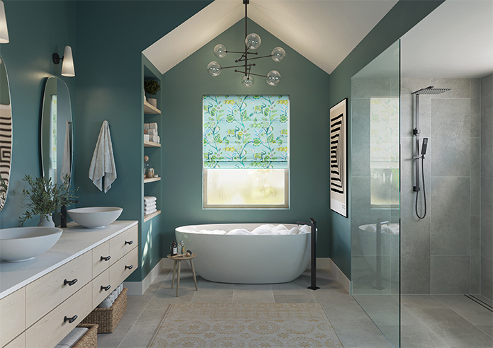 Gujarat, Cyan - Roman Blind - Image 5